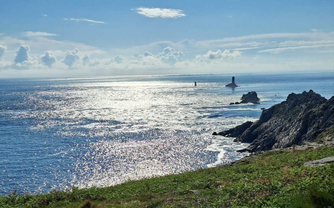Looking out over cliffs